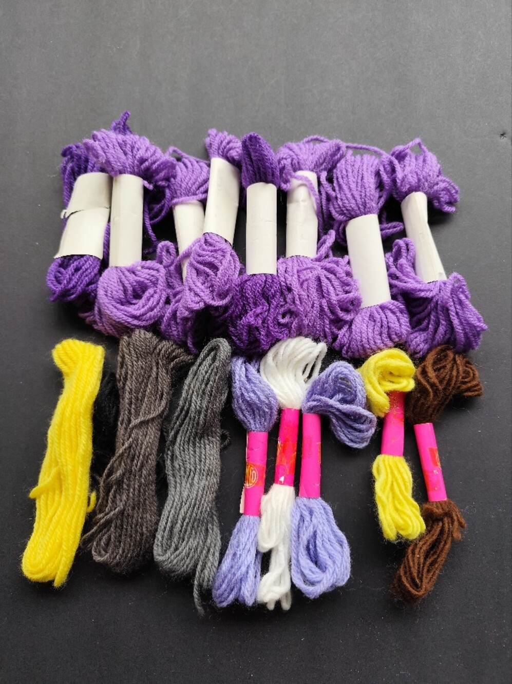 Free with $20+🍭Mixed Craft Yarn Bundle Purple and other colors